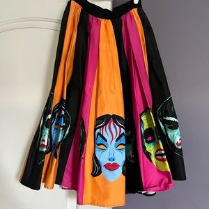Vixen By Micheline Pitt x Ben Cooper Monster Mask Swing Skirt, 1st Generation